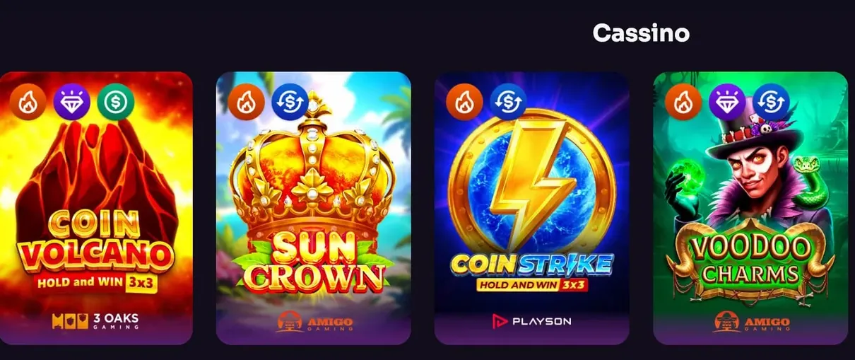 Lobby do WinSpirit Casino com caça-níqueis em destaque